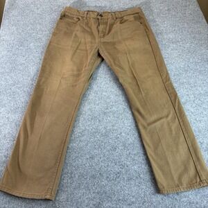 Veno Jeans Men's‎ 40x32 (fits 39x30) Straight Leg Brown Khaki Denim Skater
